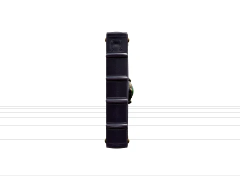Purple Leather Spellbook with Eye Clasp Asset 3D Model