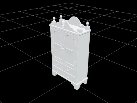 Halloween Medicine Cabinet with Colored Bottles Modelo 3D