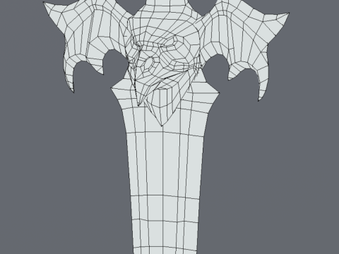 Magical Frost Dagger Stylized Fantasy Weapon 3D Model
