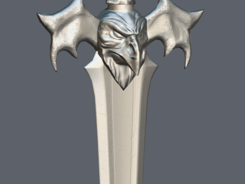 Magical Frost Dagger Stylized Fantasy Weapon 3D Model