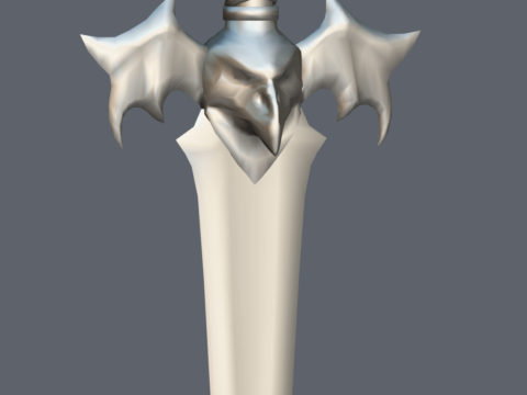 Magical Frost Dagger Stylized Fantasy Weapon 3D Model