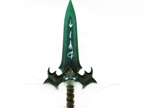 Magical Frost Dagger Stylized Fantasy Weapon 3D Model