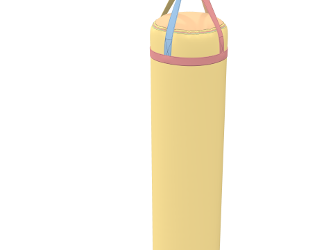 बॉक्सिंग हेवी पंचिंग बैग यथार्थवादी खेल उपकरण ZPRJ FBX OBJ 3D मॉडल