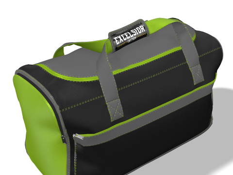 Sport Gym Bag Dynamic Fabric Design Modello 3D