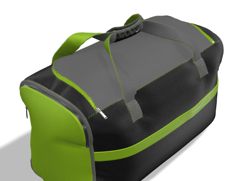 Sport Gym Bag Dynamic Fabric Design Modello 3D