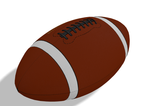 American Football ZPRJ FBX OBJ Bundle Premium Leather Stitch Design 3D Модель
