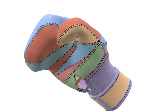 Realistic Boxing Gloves ZPRJ FBX OBJ 3D Model
