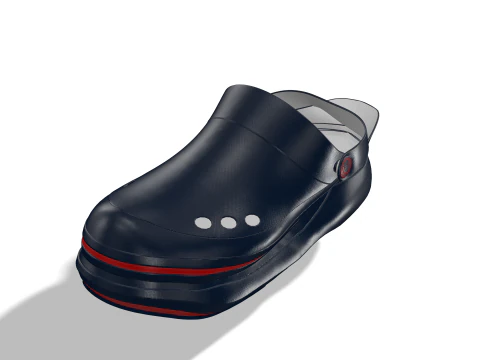 Comfort Clogs Work Medical Shoes Game Ready FBX OBJ 3D Model