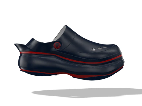 Comfort Clogs Work Medical Shoes Game Ready FBX OBJ 3D Model