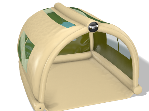 Tenda Tiup FBX OBJ Poli Tinggi Model 3D