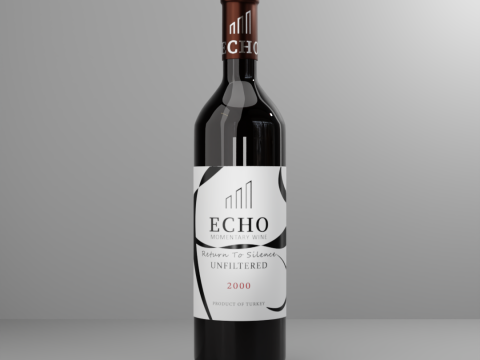 Wine Bottle 3D Модель