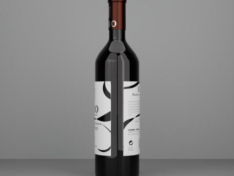 Wine Bottle 3D Модель