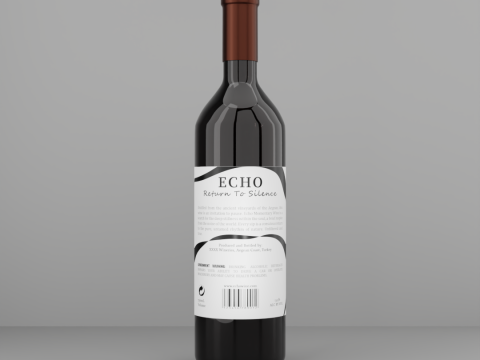 Wine Bottle 3D Модель