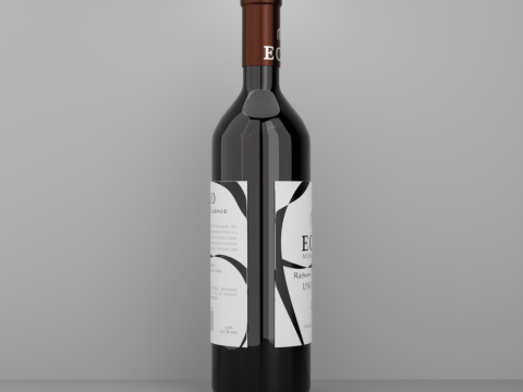 Wine Bottle 3D Модель
