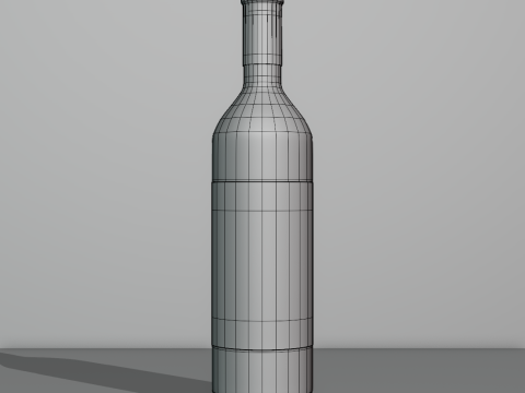 Wine Bottle 3D Модель