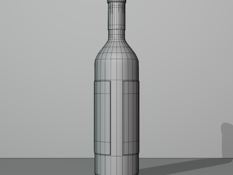 Wine Bottle 3D Модель