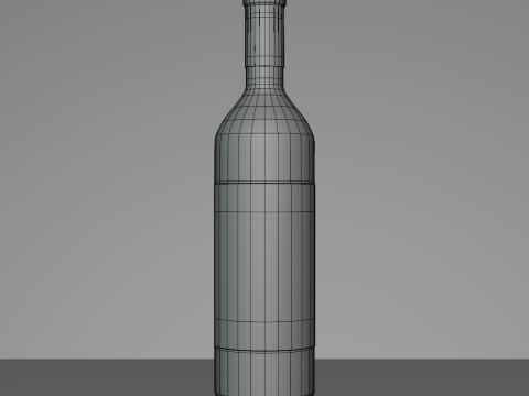 Wine Bottle 3D Модель