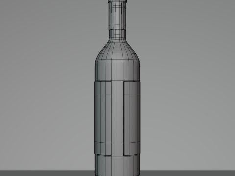 Wine Bottle 3D Модель