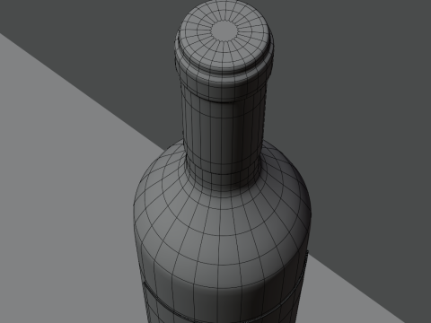 Wine Bottle 3D Модель