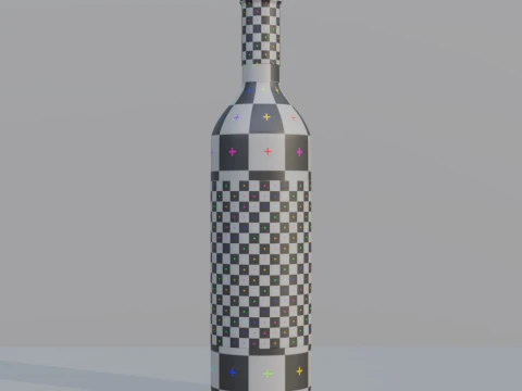 Бутылка вина 3D Модель