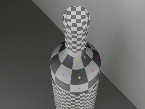 Бутылка вина 3D Модель