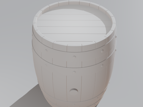 Wooden Barrel Model 3D