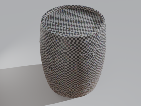 Wooden Barrel Model 3D