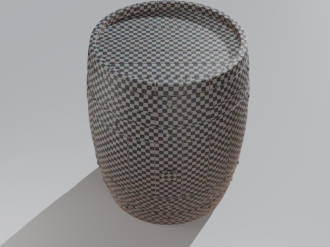 Wooden Barrel Model 3D