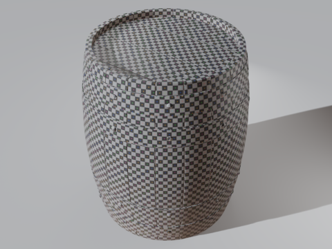Wooden Barrel Model 3D