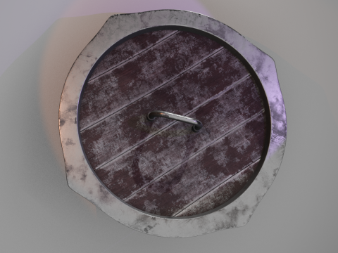 Scudo da guerra vichingo Modello 3D