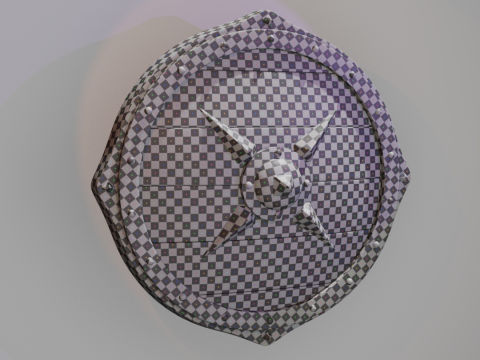 Scudo da guerra vichingo Modello 3D