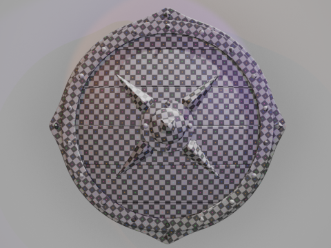 Scudo da guerra vichingo Modello 3D