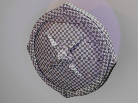 Scudo da guerra vichingo Modello 3D