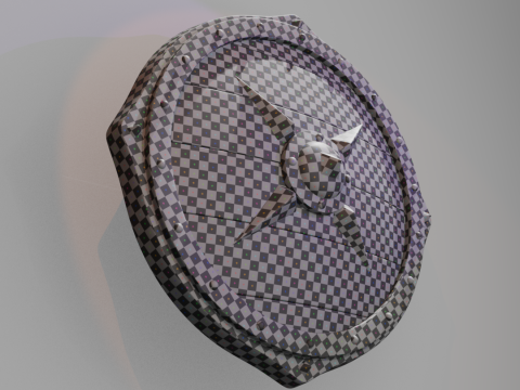 Scudo da guerra vichingo Modello 3D