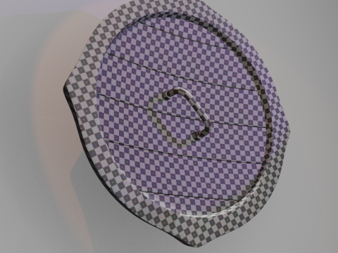 Scudo da guerra vichingo Modello 3D