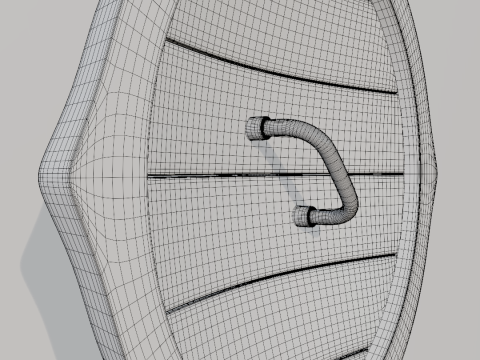 Scudo da guerra vichingo Modello 3D
