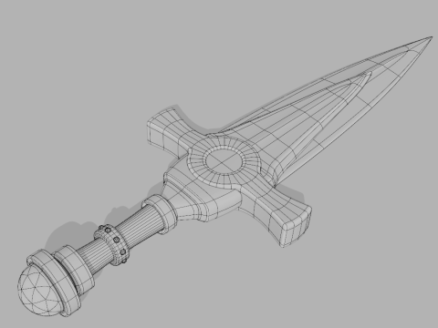 Realistic Dagger Modèle 3D