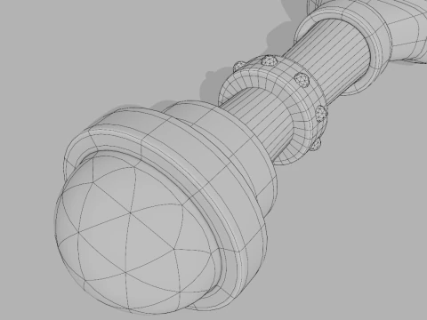 Belati Realistis Model 3D
