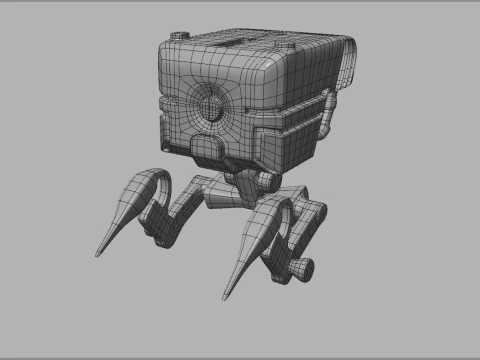 Robot khusus bioskop 4d Model 3D