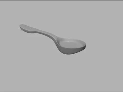 勺子造型 3D 模型