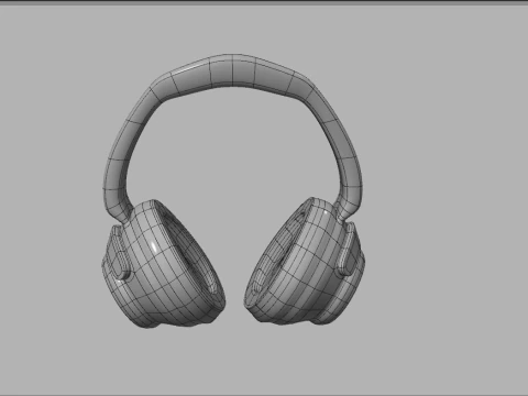 Słuchawki Model 3D