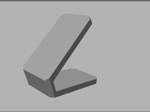 Minimalist phone holder 3D Model