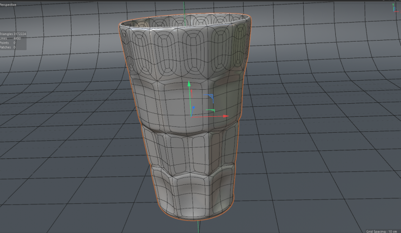 Great cup 3D Модель .c4d .max .obj .3ds .fbx .stl .blend