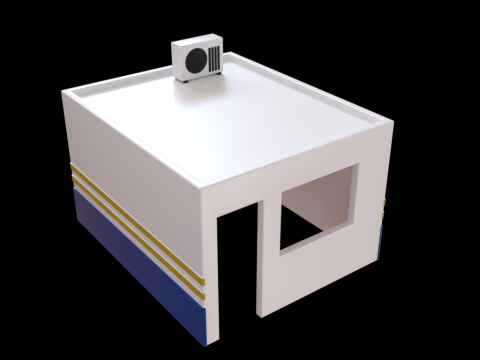 LowPoly Industrial Refinery 3D Model