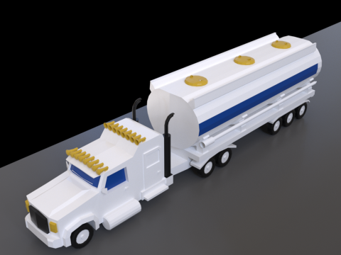 LowPoly Industrial Refinery 3D Model