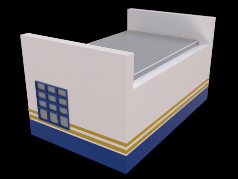 LowPoly Industrial Refinery 3D Model