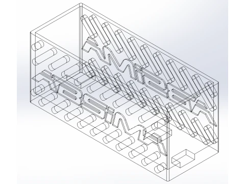 ABSIMA RC BATTERY CASE WITH COVER 3D Model