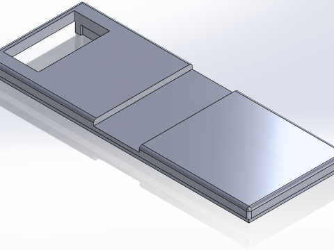 ABSIMA RC BATTERY CASE WITH COVER 3D Model