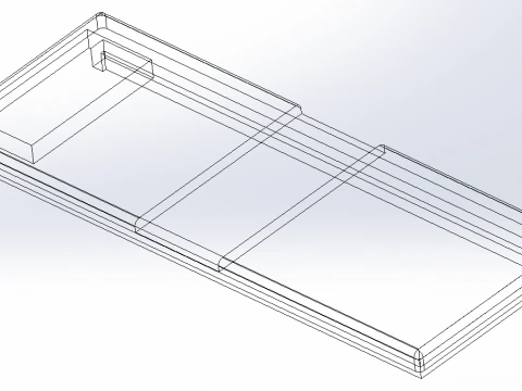 ABSIMA RC BATTERY CASE WITH COVER 3D Model