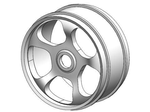 RC CAR RIM 1-8 - BORBET T Model Cetak 3D